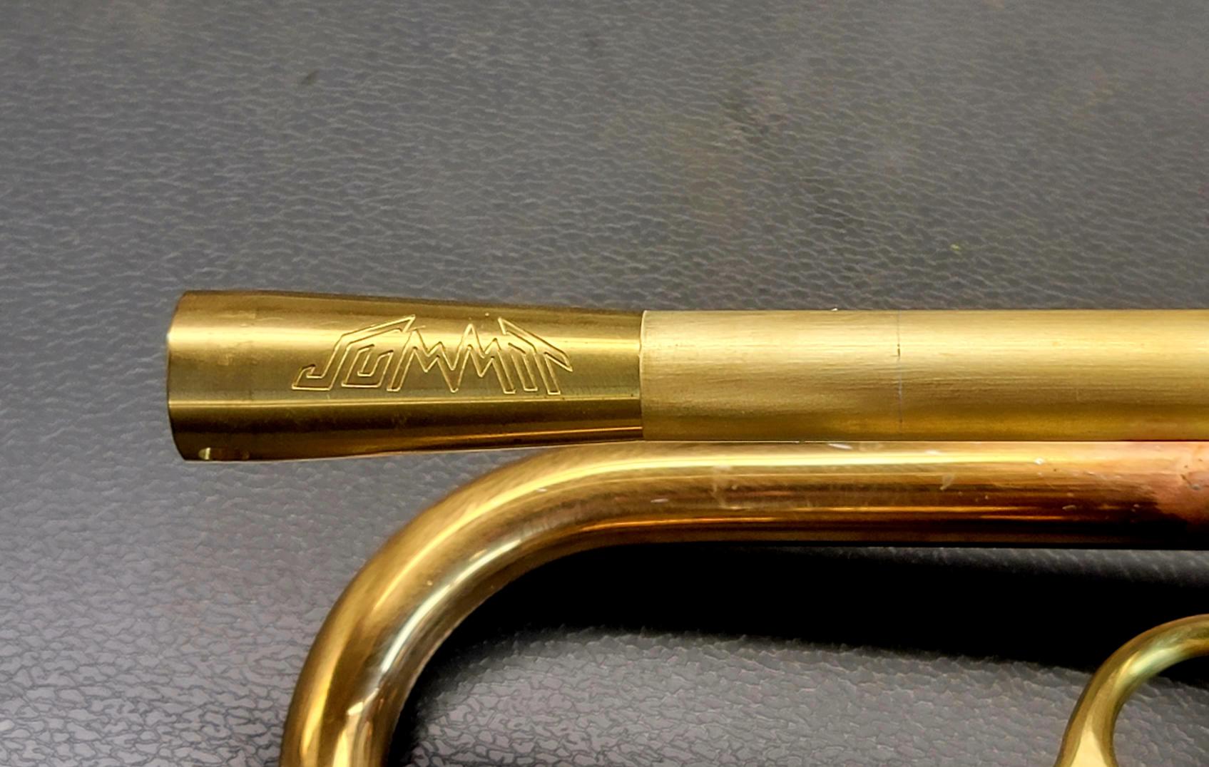 Culture Trumpet double cup Hand Engraved mouthpiece-#4